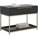 Rebel 38 X 27.25 inch Gold / Charcoal Grey Night Stand, Large